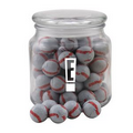 Luna Glass Jar w/ Chocolate Baseballs